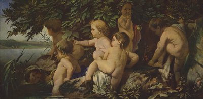 Banyo Yapan Çocuklar (yağlı boya) by Anselm Feuerbach