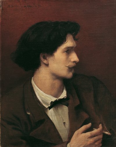 Bir Sigara ile Otoportre by Anselm Feuerbach