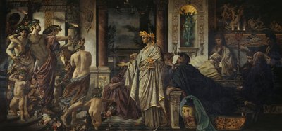 Sempozyum İkinci Versiyonu, yaklaşık 1871-1874 by Anselm Feuerbach