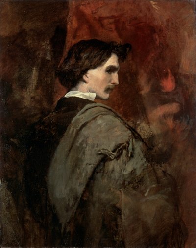 Otoportre, c1854-c1858 by Anselm Friedrich Feuerbach
