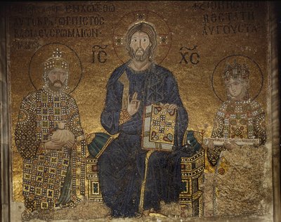 Zoe Mozaiği by Anthemius of and Miletus Isidore of Tralles