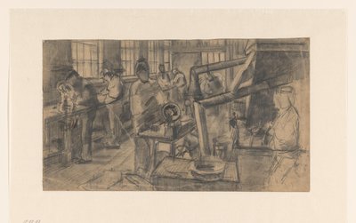 gümüş fabrikasında by Anthon Gerhard Alexander van Rappard