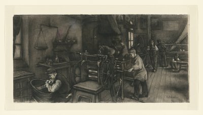 Gümüş fabrikasında atölye by Anthon Gerhard Alexander van Rappard