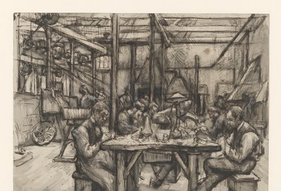 Begeer'in gümüş fabrikasında atölye by Anthon Gerhard Alexander van Rappard