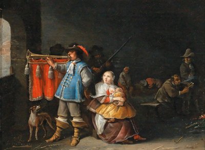Bir Muhafız Odasının içi by Anthonie Palamedesz.