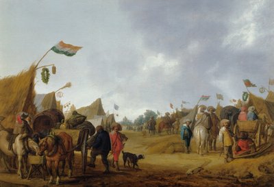 Bir askeri kamp, 1634 by Anthonie Palamedesz
