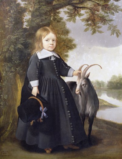 Çocuk ve Keçi, 1655 by Anthonie Palamedesz