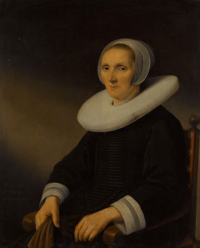 Bir Kadının Portresi, muhtemelen Jacobmina de Grebber (?-1666) by Anthonie Palamedesz