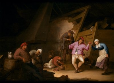 Köylü Dansı (panel üzerine yağlıboya) by Anthonie Victorijns