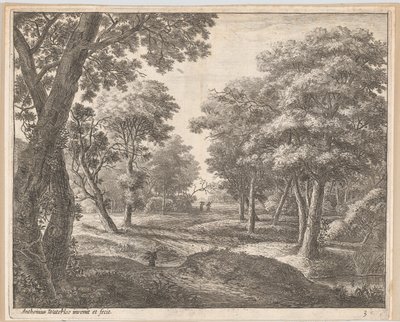 Ormanda Bir Yol, 17. yüzyıl. by Anthonie Waterloo