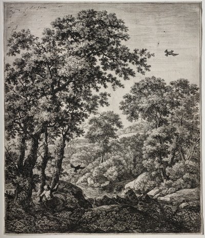 Elijah Kuzgunlar Tarafından Beslendi. by Anthonie Waterloo