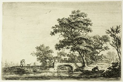 Taş Köprüde Dört Adam by Anthonie Waterloo