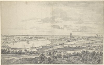 Rhenen'in görünümü by Anthonie Waterloo