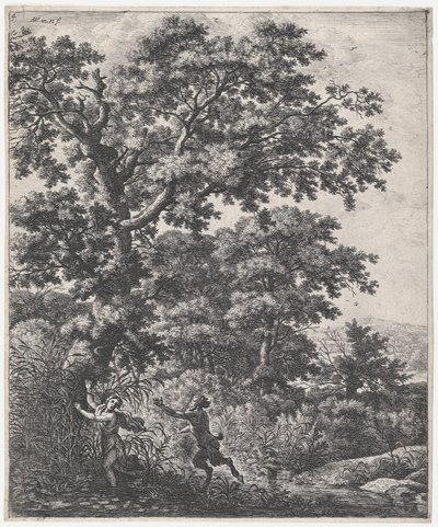 Pan ve Syrinx ile Manzara, 17. yüzyıl. by Anthonie Waterloo