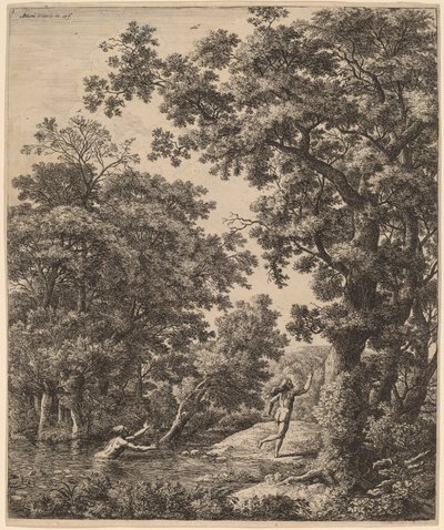 Alpheus ve Arethusa ile manzara by Anthonie Waterloo