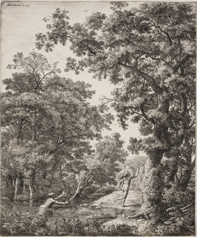 Alpheus ve Arethusa ile manzara by Anthonie Waterloo