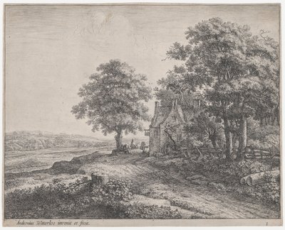 Büyük Ihlamur Ağacı Bir Hanın Önünde, 17. yüzyıl. by Anthonie Waterloo