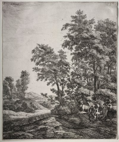 Merkür ve Argus. by Anthonie Waterloo