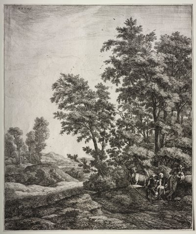 Merkür ve Argus. by Anthonie Waterloo