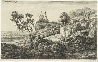 Bir akış yolu Çeşitli manzaralar (dizi başlığı) by Anthonie Waterloo