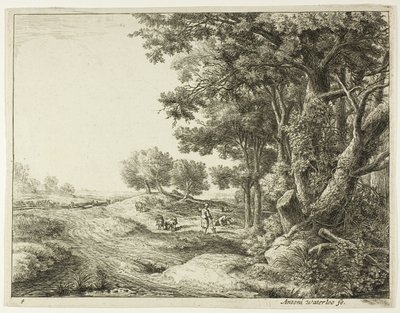 Kürekli Köylü by Anthonie Waterloo