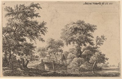 Dört Ağaca Bağlı Kalaslar by Anthonie Waterloo