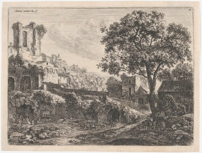 Bir Kasabanın Girişindeki Harabe, 17. yüzyıl. by Anthonie Waterloo