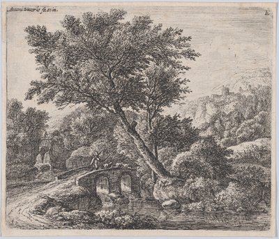 Küçük Bir Köprüde Çoban, 17. yüzyıl. by Anthonie Waterloo