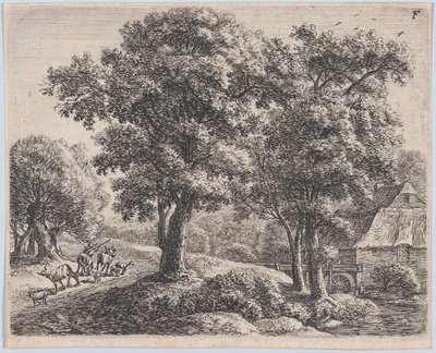 Çoban ve Değirmen, 17. yüzyıl. by Anthonie Waterloo
