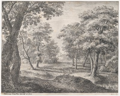 Ormandan Geçen Yol, 17. yüzyıl. by Anthonie Waterloo