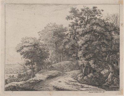 Bir Boşlukta İki Adam, 17. yüzyıl. by Anthonie Waterloo