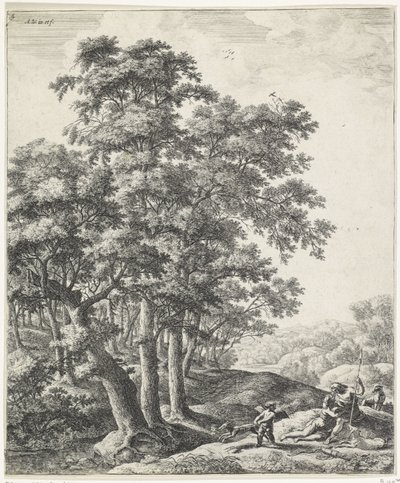 Venüs ve Adonis by Anthonie Waterloo
