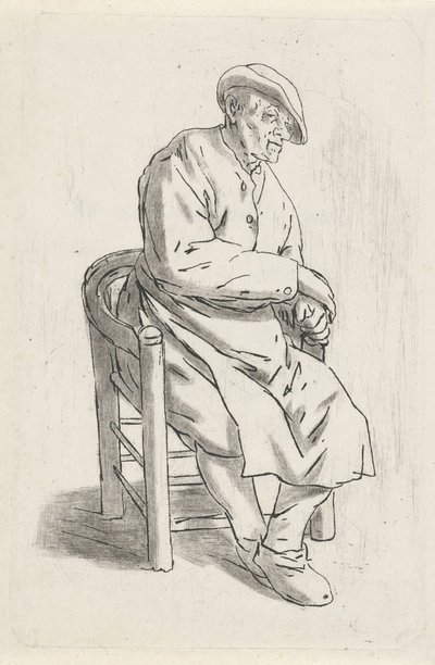 Bir koltukta oturan adam by Anthonie Willem Hendrik Nolthenius de Man