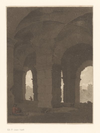 Kolezyum kemerlerinin altında by Anthonie van den Bos