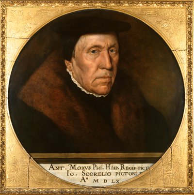 Jan van Scorel (1495-1562) 1560 (panelde yağ) by Anthonis van Dashorst Mor