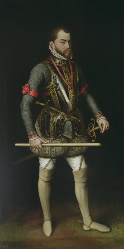 İspanya Kralı II. Philip (1527-98) by Anthonis van Dashorst Mor