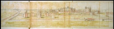 Hampton mahkemesi by Anthonis van den Wyngaerde
