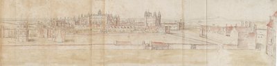 Kuzeyden Hampton Court Sarayı, c1550-1560 by Anthonis van den Wyngaerde