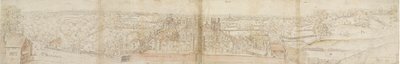 Güneyden Oatlands Sarayı, 1559. Verso: Richmond Sarayı ve Oatlands Çatıları, 1559 by Anthonis van den Wyngaerde