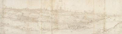 Doğudan Segovia'nın Panoramik Görünümü, c1560-1570 by Anthonis van den Wyngaerde
