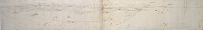 Valencia Lagünü, la Albufera ve bitişik sahil ve kırsalın taslağı, c1560s by Anthonis van den Wyngaerde