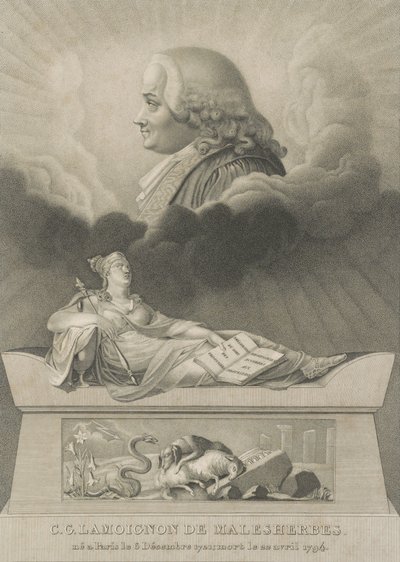 Christian Guillaume de Lamoignon de Malesherbes, 1798 by Anthony Cardon