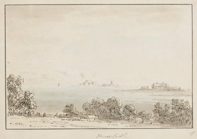 Hurst Castle (kağıt üzerinde mürekkep ve wc) by Anthony Devis