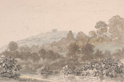 Ön planda dere olan manzara by Anthony Devis