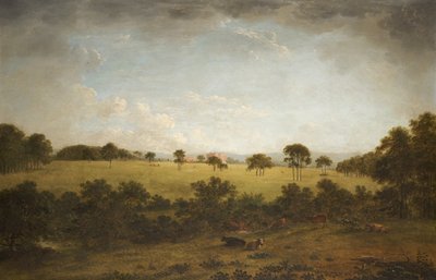 Tabley: Evin Uzaktan Göründüğü Park by Anthony Devis
