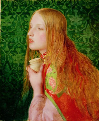 Mecdelli Meryem, 1858-60 dolayları (panelde yağlı boya) by Anthony Frederick Augustus Sandys