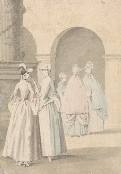 Sütun ve Oyun Salonu Yanındaki Bayanlar by Anthony Highmore