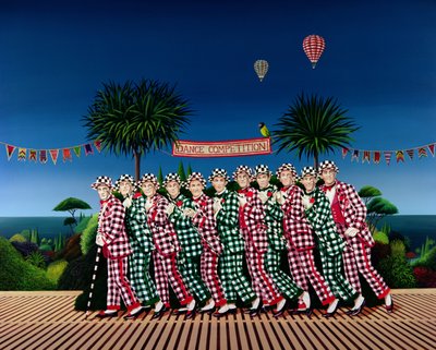 Dans Yarışması, 1982 (gemide akrilik) by Anthony Southcombe