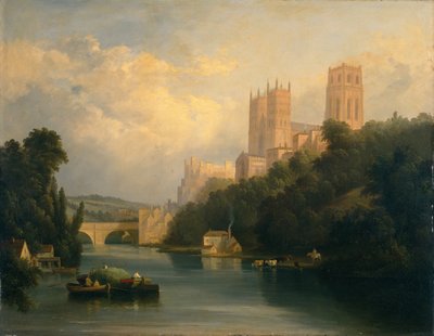 Durham Katedrali (tuval üzerine yağlıboya) by Anthony Vandyke Copley (attr. to) Fielding