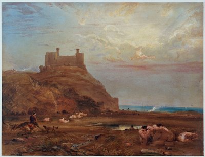 Harlech Kalesi, 1820 by Anthony Vandyke Copley Fielding